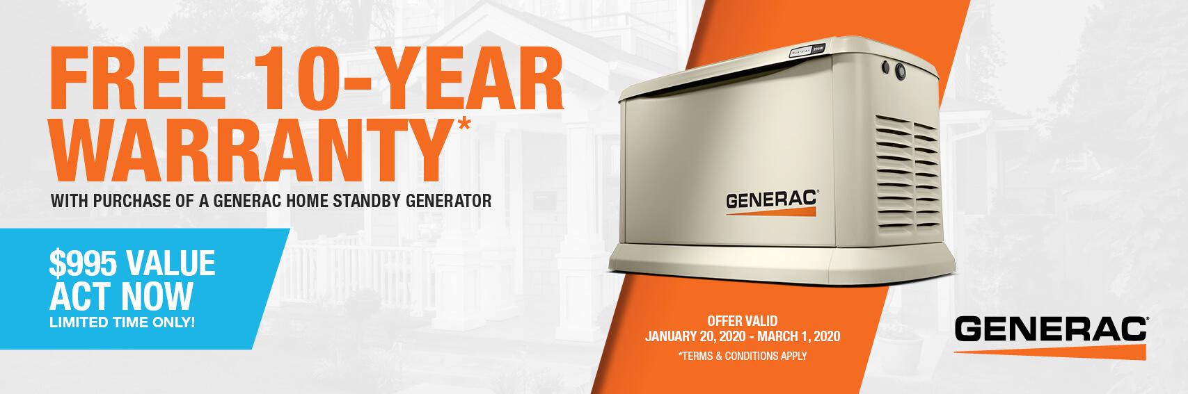 Homestandby Generator Deal | Warranty Offer | Generac Dealer | Alden, NY